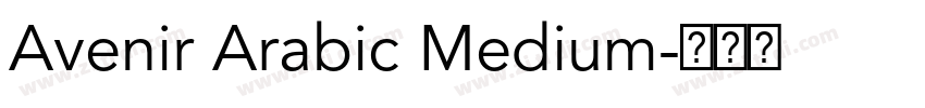 Avenir Arabic Medium字体转换